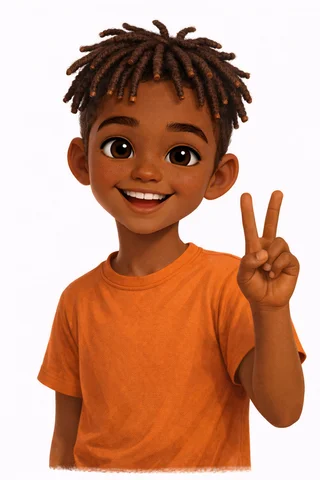 Personalised child avatar illustration