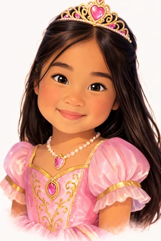 Personalised child avatar illustration
