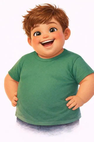 Personalised child avatar illustration