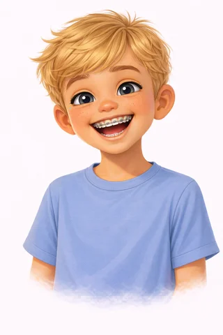 Personalised child avatar illustration