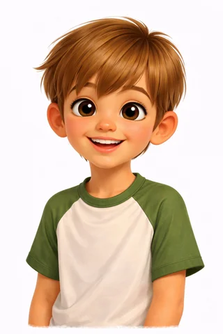 Personalised child avatar illustration