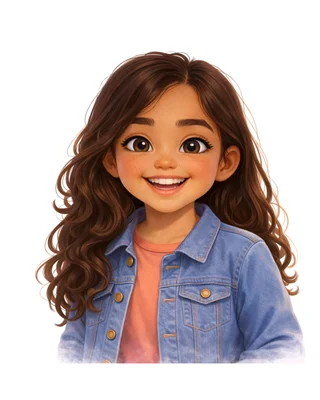 Personalised child avatar illustration