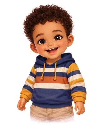 Personalised child avatar illustration